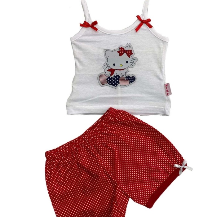 Karekter Baskılı Askılı Bebek 2 li Takım