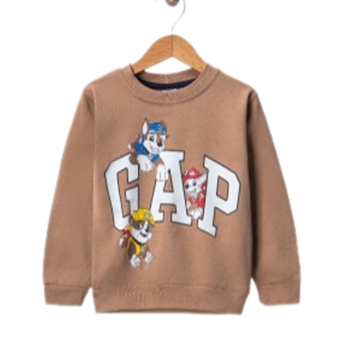 Erkek Çocuk Bisiklet Yaka Karekter Baskılı Sweatshirt