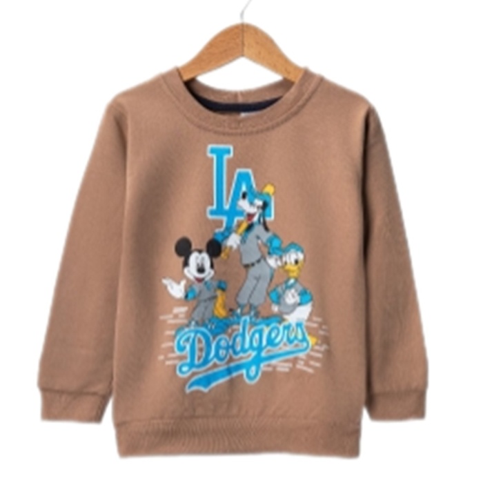 Erkek Çocuk Bisiklet Yaka Karekter Baskılı Sweatshirt