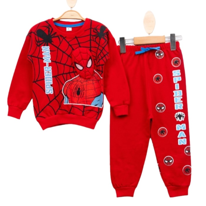 Erkek Çocuk Spiderman Baskılı 2/5 Yaş Eşofman Takımı