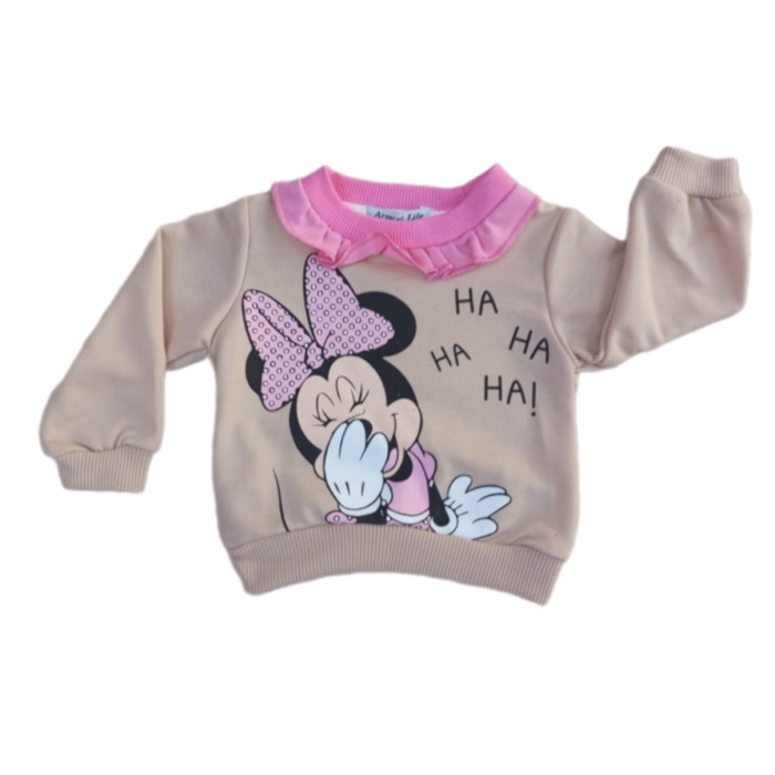 Kız Bebek Karakter Baskılı  6/24 Ay Takım