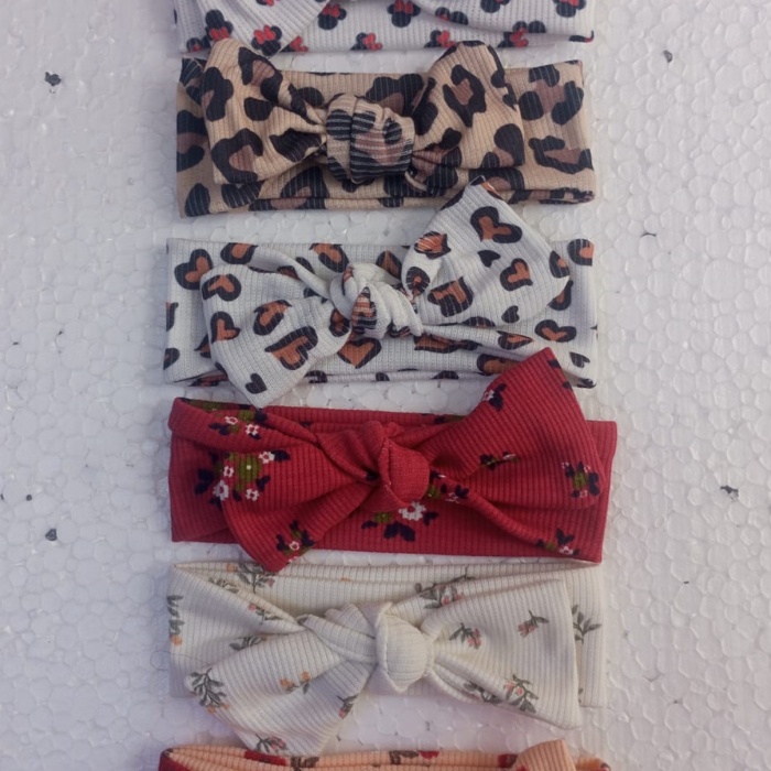 Kız Bebek Çocuk 6 lı Bandana Toka Seti