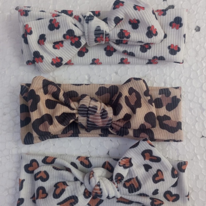 Kız Bebek Çocuk 3 Lü Bandana Toka Seti