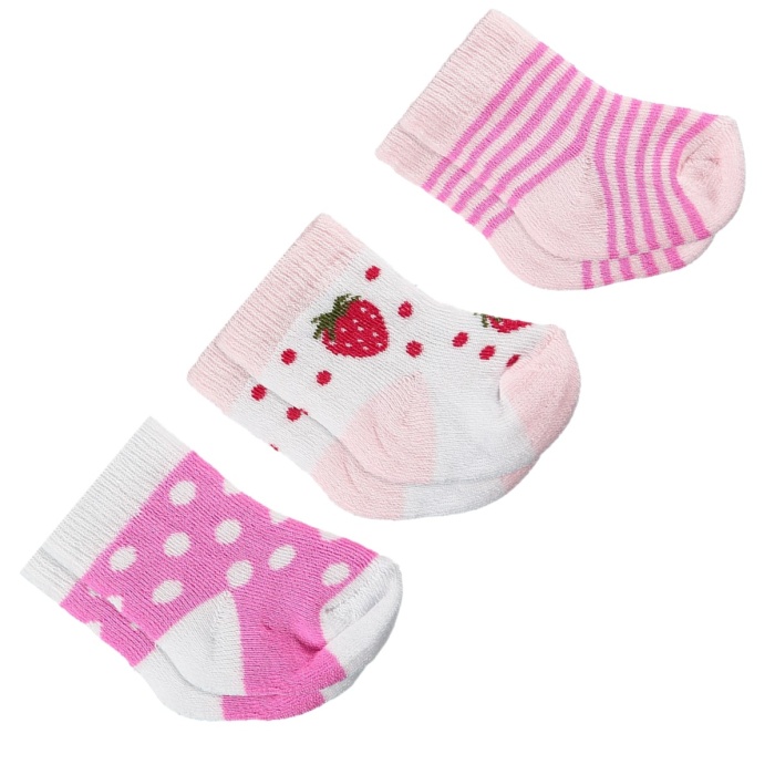 Kız Bebe Havlu Üçlü Set 1 Ay,6 Ay Çorap