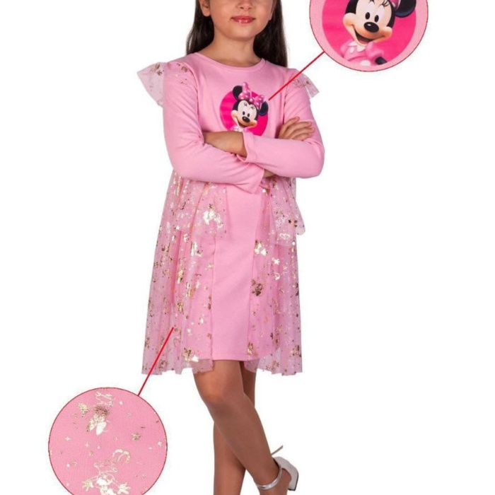 Kız Çocuk Mickey Parti Kıyafeti Dogum Günü ve Gösteri Kostümü Elbisesi