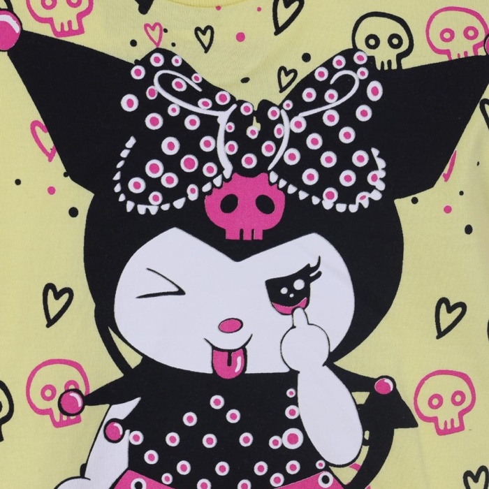 Kuromi Baskılı Kız Çocuk Şortlu Takım 3/6 yaş
