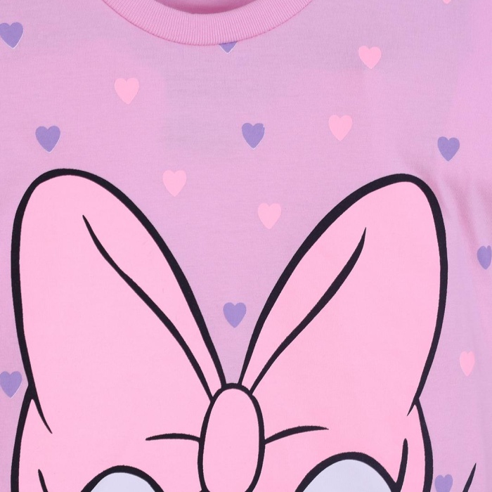 Kalp Baskılı Kız Çocuk T-Shirt Şort Takım 3/6 yaş