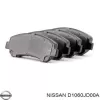 NİSSAN X-TRAİL 2008-2011 ÖN FREN BALATA TAKIMI BENZİN-DİZEL D1060-JD00A