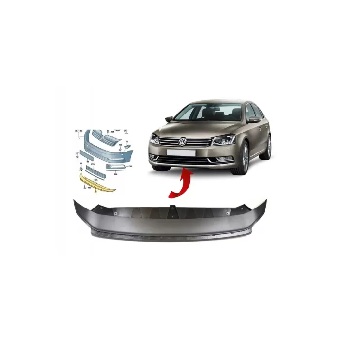 PASSAT B7 ÖN TAMPON ALT SPOİLER KARLIK 2011-2012-2013-2014-2015 3aa805903