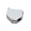 Beek DIN-Ray için Keystone Muhafazası, 1 x Keystone için DIN-Ray Adaptörü, Etiket bölümü, Topraklama yayı, Yan kapak&lt;br&gt;Beek Keystone Housing for DIN-Rail mounting, DIN-Rail adapter for 1 x Keystone,  Labeling field, Earthing spring, Side cover