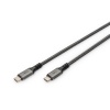Digitus USB 4.0 Tip C Bağlantı Kablosu (USB 4 Bağlantı Kablosu, Tip C &lt;-&gt; Tip C, Alüminyum PP Örgülü, 4K@60Hz (ULtra HD), PD3.0, 20Gbits/s, 3 metre, siyah renk)&lt;br&gt;Digitus USB 4.0 Type-C Connection Cable (USB 4 Connection Cable, TypeC to TypeC,