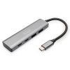 Digitus USB-C 4-Port Hub, 2 x USB-A port 3.1 Gen2, 2 x USB-C port 3.1 Gen2, 5Gbps&lt;br&gt;Digitus USB-C 4-Port Hub, 2 x USB-A port 3.1 Gen2, 2 x USB-C port 3.1 Gen2, 5Gbps