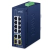 Industrial 8-Port 10/100TX + 2-Port 10/100/1000T + 2-Port 1000X SFP Ring Ethernet Switch