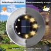4lü Solar Panelli Kazıklı Bahçe Aydınlatması