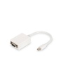 Digitus DisplayPort Adaptör Kablosu, Tip mini DP Erkek HD15 Dişi, 0.15 metre, Full HD, DP 1.1a, beyaz renk Digitus DisplayPort Adapter Cable, Type mini DP - HD15 M/F, 0.15m, Full HD, DP 1.1a, white