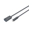 DIGITUS Active USB-C Extension Cable, 5m 10G, USB 3.2 Gen2, USB-C - USB-A (M/F)