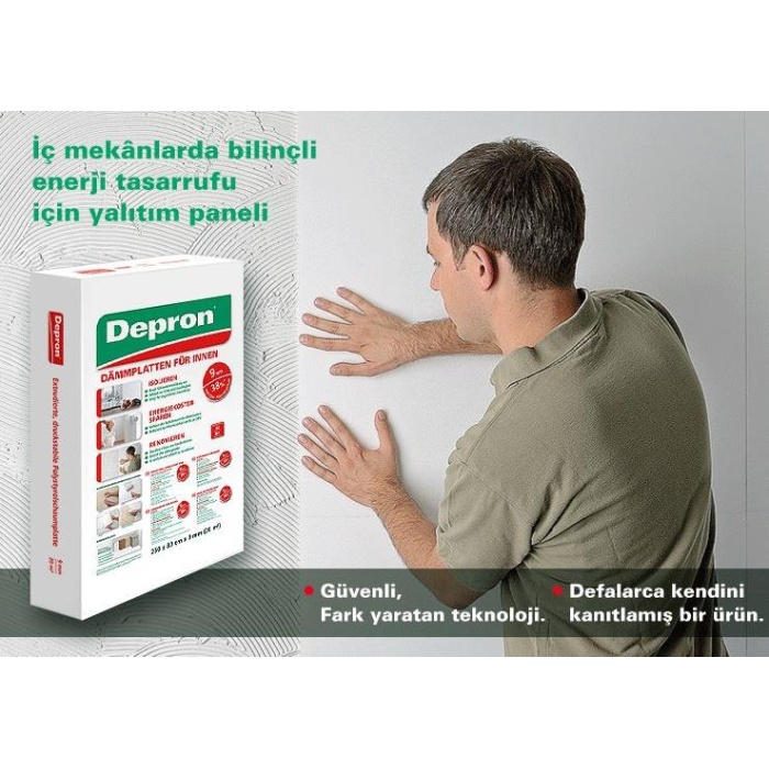 DEPRON G6mm Yalıtım Malzemesi Levha 80cm x 125cm TdrTR