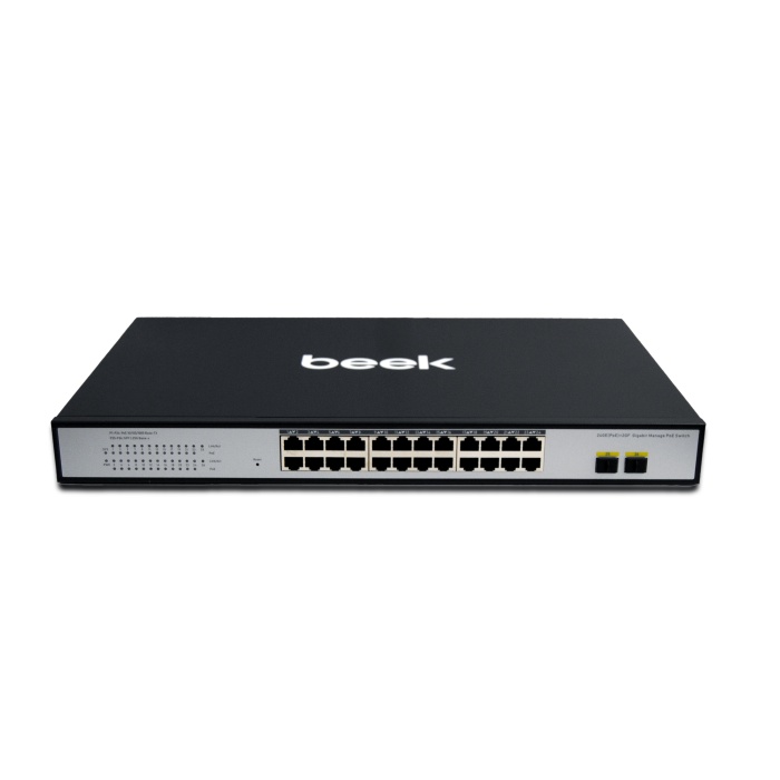 24 Ports 10/100/1000Mbps Managed PoESwitch with 2 Gigabit SFP