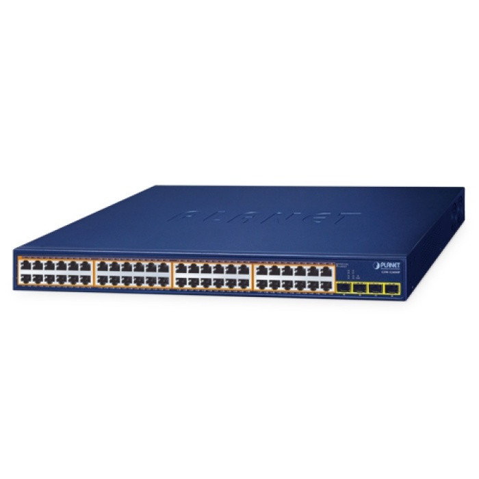 48-Port 10/100/1000T 802.3at PoE + 4-Port 1000X SFP Gigabit Ethernet Switch