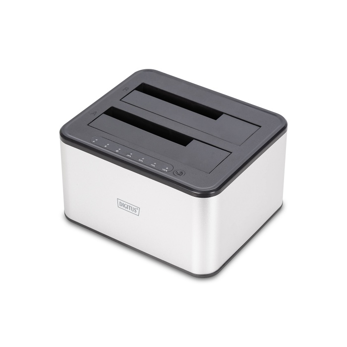 DIGITUS USB 3.0 dual SATA HDD docking station 2.5&quot;/ 3.5 (SATA Docking Station USB 3.0, 2-port, 2.5&quot;/3.5&quot; SSD/HDD, clone function )