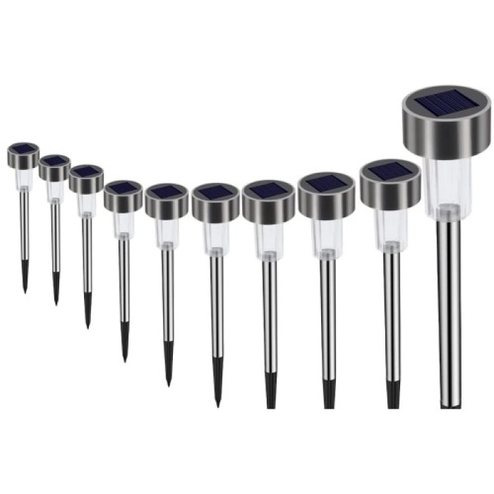 Metal Gövdeli Solar Bahçe Lambası 10lu