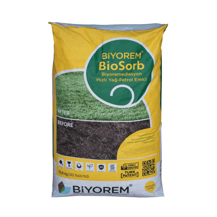 BioSorb (Biyoremidasyon - Yağ ve Yakıt Absorbanı) 13.5 KG Absorban