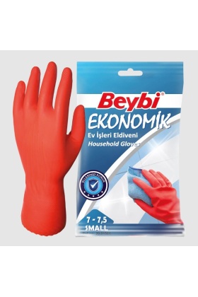 Beybi Ekonomik Lastik Eldiven No: 7 - 7,5