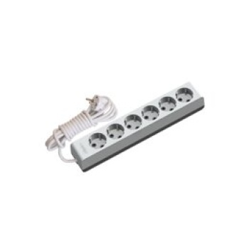 GÜNSAN VISAGE 6LI (Ç.K) TOPRAKLI GRUP PRİZ ( 5 MT )