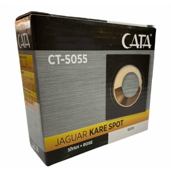 CATA JAGUAR (SİYAH-BAKIR) KARE DEKORATİF BOŞ KASA