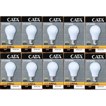 CATA 12W BEYAZ LED AMPUL-10 LU PAKET