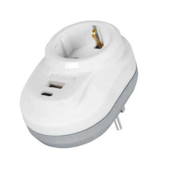 NILSON AKIM KORUMALI BEYAZ U-C FİŞ-PRİZ (NİLSON)