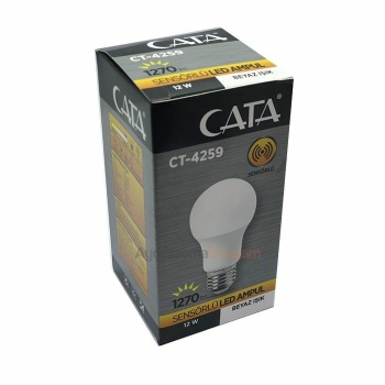 CATA 12W BEYAZ SENSÖRLÜ LED AMPUL