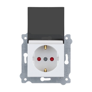 EXEN KAREL BEYAZ ÇOCUK KOR.KAP. TOPRAKLI PRİZ ÇERÇEVESİZDİR 