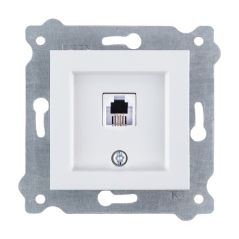 EXEN KAREL BEYAZ NÜMERİS TELEFON PRİZİ (623K KABLOLU) ÇERÇEVESİZDİR 