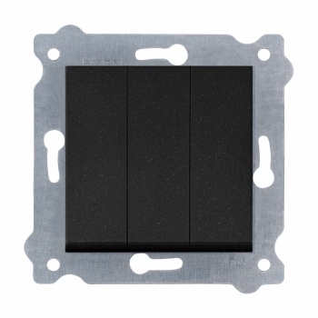 EXEN KAREL M.SİYAH ÜÇLÜ ANAHTAR ÇERÇEVESİZDİR 