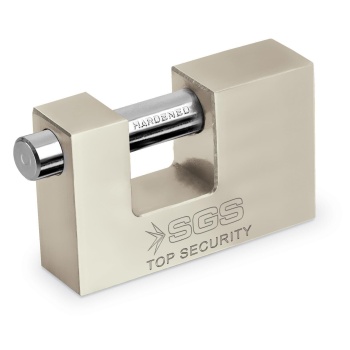 SGS 1366 Cam Kapı Kilidi Kayar Milli Saten Kaplama 80 mm