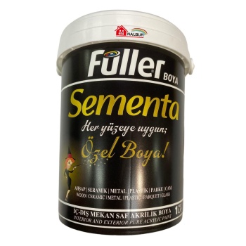 Sementa Özel Su Bazlı Saf Akrilik Boya 1 Litre Siyah