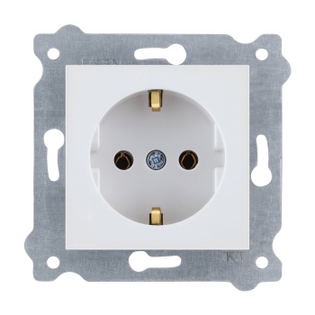 EXEN KAREL BEYAZ TOPRAKLI PRİZ (MKZ)