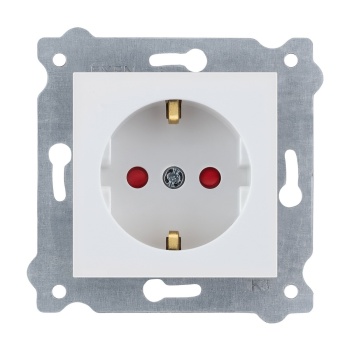 EXEN KAREL BEYAZ ÇOCUK KORUMALI TOPRAKLI PRİZ (MKZ)