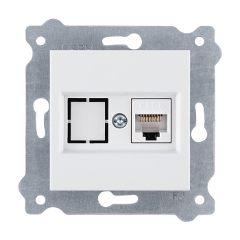 EXEN KAREL BEYAZ TEKLİ DATA PRİZİ (CAT6) (MKZ)