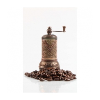Osmanlı Motifli Kahve ve Baharat Değirmeni Bakır