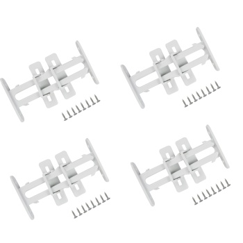 4 Adet Bebek Çocuk Koruma Kilidi - Dolap Çekmece Kilidi Sürgülü Kilit