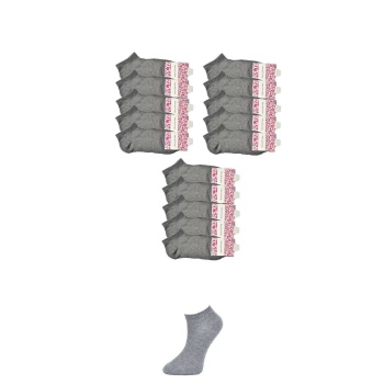 Gri Kadın Bilek Çorap 15 çift