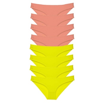 8 adet Süper Eko Set Likralı Kadın Slip Külot Sarı Pudra