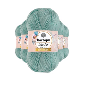 5 Adet Lotus Lux Bikini Büstiyer Bluz Simli Örgü İpi K507 Mint