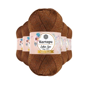 5 Adet Lotus Lux Bikini Büstiyer Bluz Simli Örgü İpi K840 Koyu Hardal