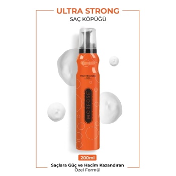 Ultra Strong Saç Köpük 200 ML - Ultra Güçlü Tutuş - mrfs