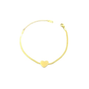Kalp Bileklik - Altın
