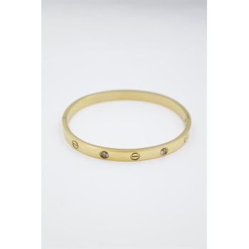 CRT Model Taşlı Bilezik - Altın