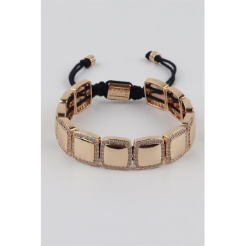 İpli Çelik Bileklik - Altın